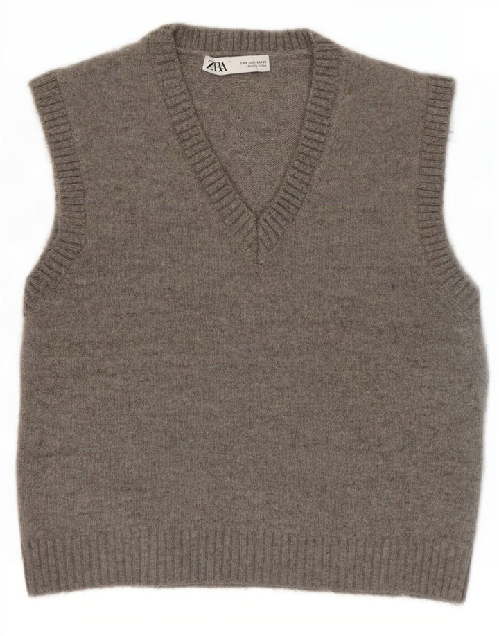 Canotta canotta da donna Zara UK 10 piccola grigia