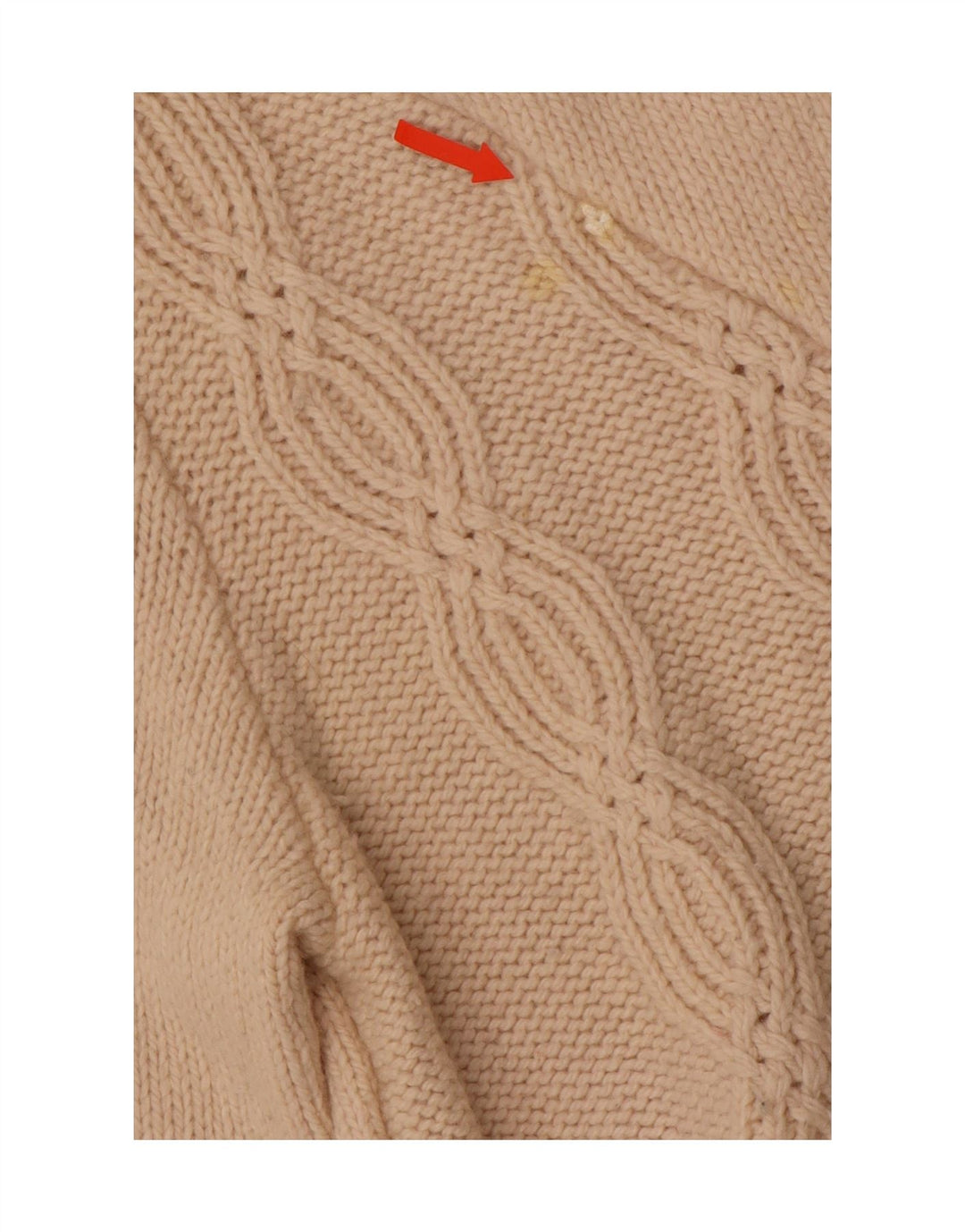 CREW CLOTHING Maglione cardigan da donna UK 16 Large Beige Lana