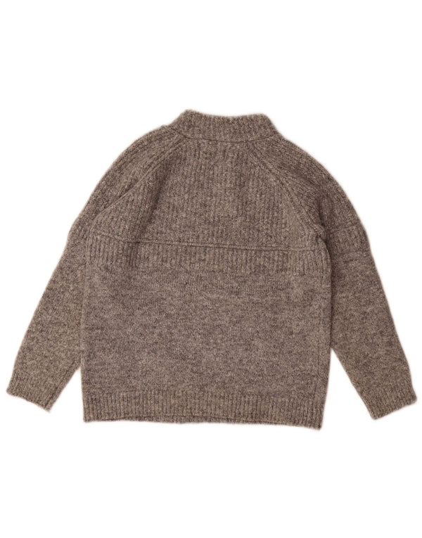 Maglione maglione collo alto per ragazze Zara 9-10 anni poliestere grigio