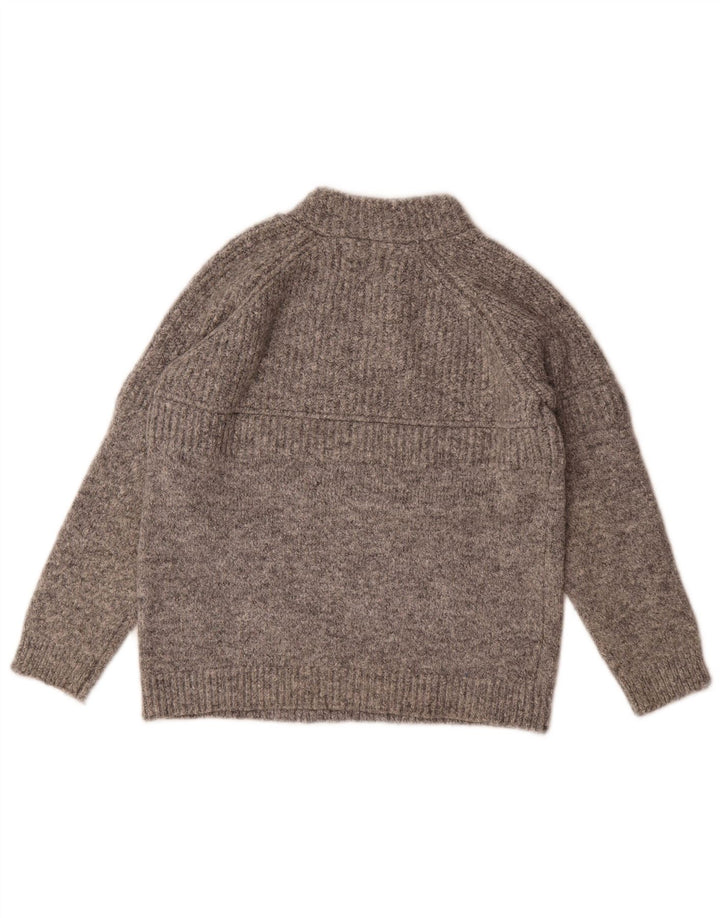 Maglione maglione collo alto per ragazze Zara 9-10 anni poliestere grigio