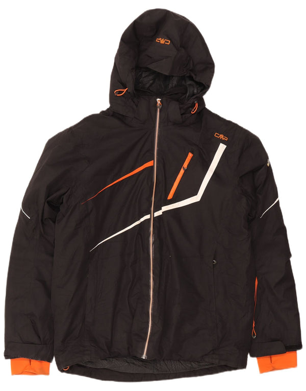Giacca da sci con cappuccio da uomo CMP IT 54 2XL Nero Poliestere Colourblock Sports