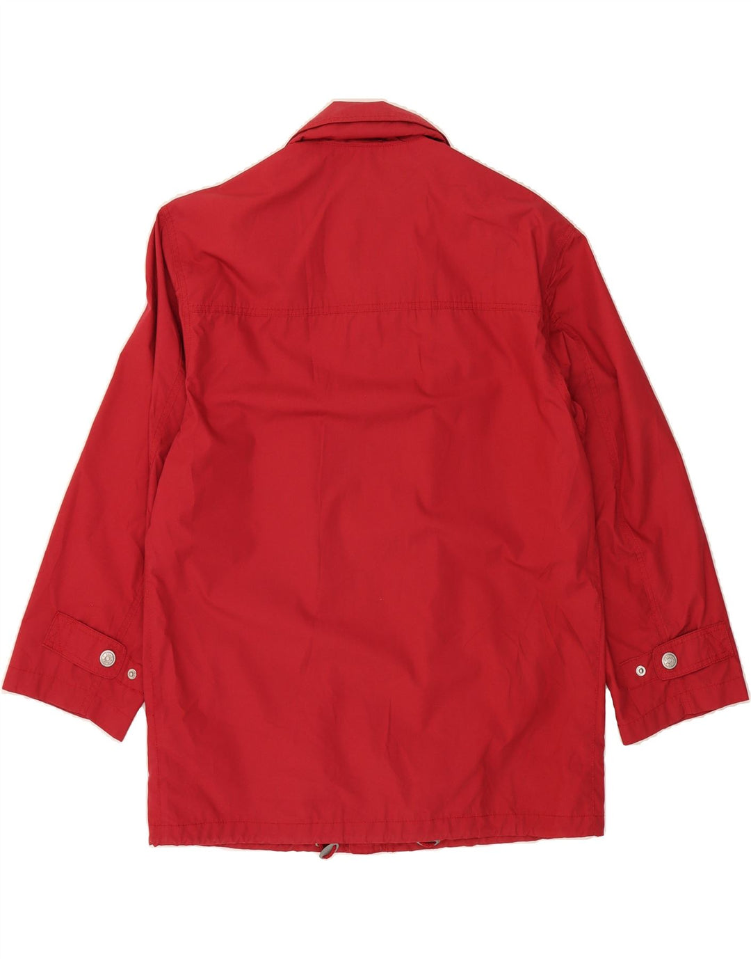 NAVY COAT Mens Oversized Hooded Windbreaker Coat IT 44 XS Red Cotton Vintage Navy Coat and Second-Hand Navy Coat from Messina Hembry 