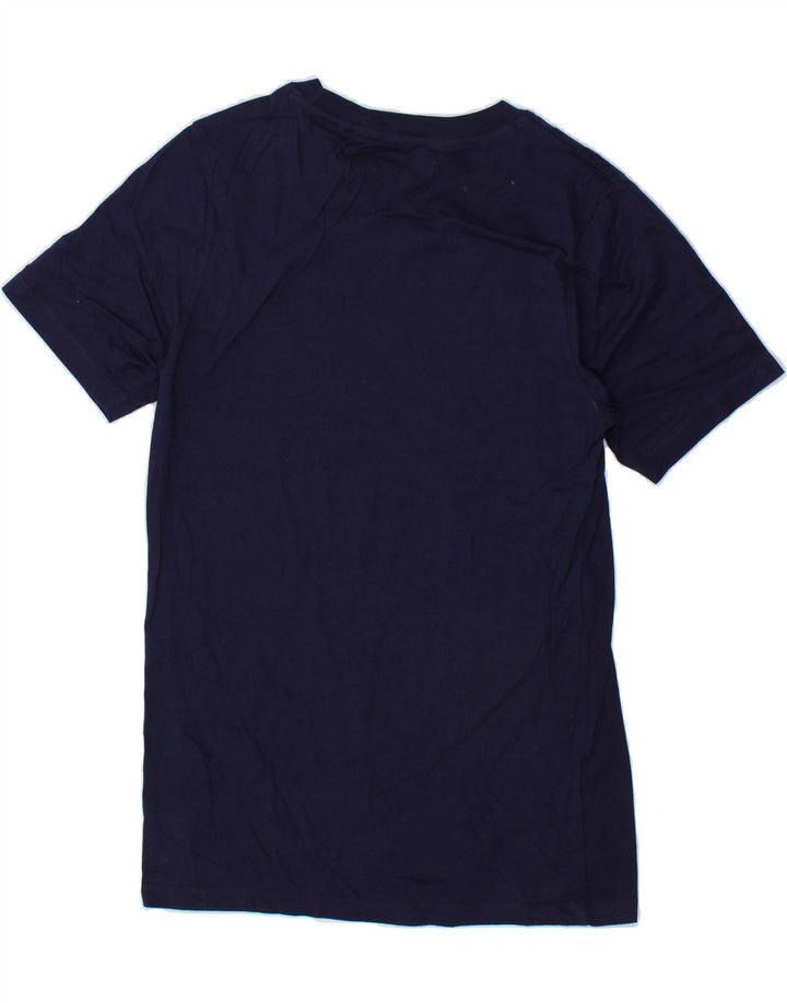 JACK & JONES Mens Graphic T-Shirt Top Medium Navy Blue Cotton Vintage Jack & Jones and Second-Hand Jack & Jones from Messina Hembry 