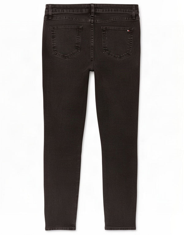 Tommy Hilfiger Jeans skinny da donna US 10 Large W32 L28 Cotone nero