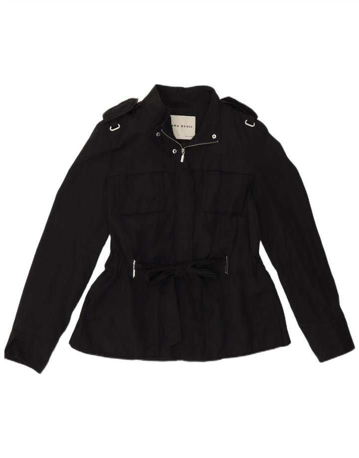 Giacca militare da donna Zara UK 16 grande nera