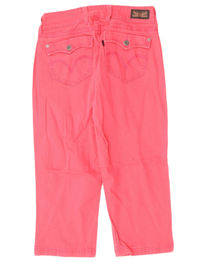 LEVI'S Jeans Capri da donna US 8 medio W28 L19 cotone rosa