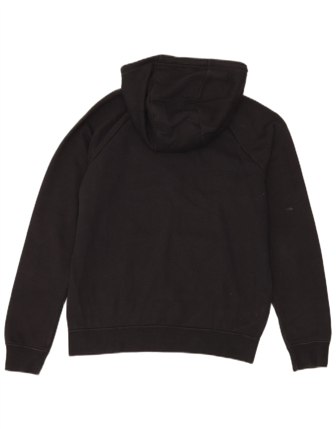 Felpa con cappuccio e zip Nike da uomo piccola in cotone nero