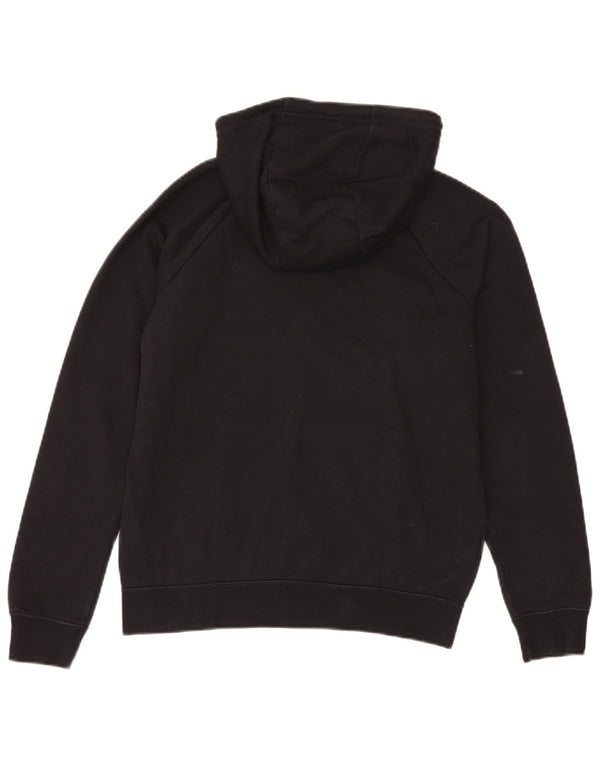 Felpa con cappuccio e zip Nike da uomo piccola in cotone nero