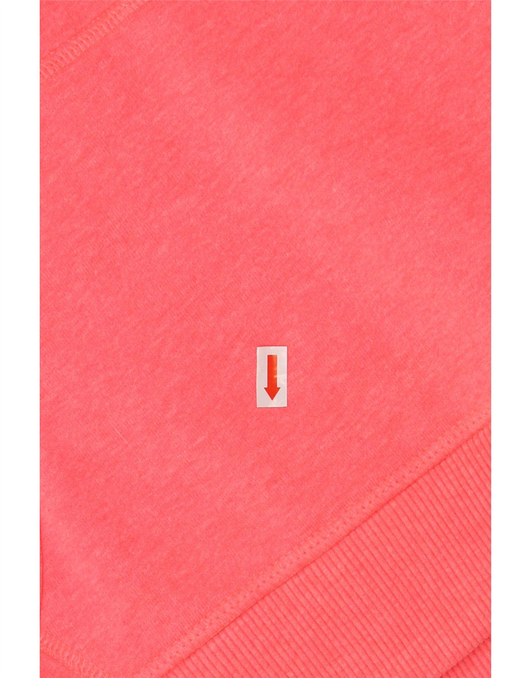 Maglione con cappuccio grafico da donna SUPERDRY UK 16 grande cotone rosa