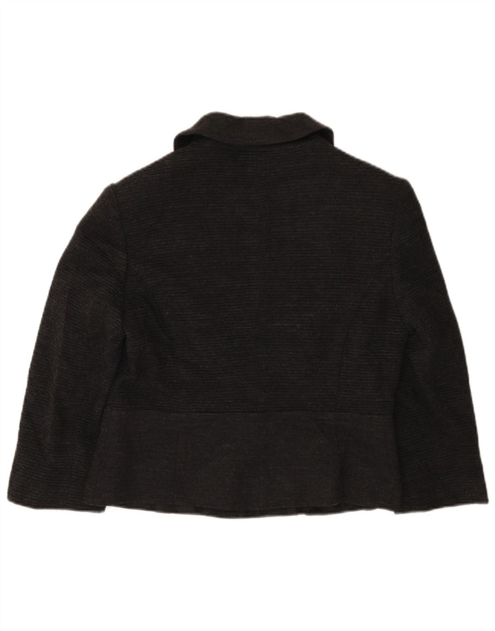Giacca blazer da donna a 3 bottoni con maniche a 3/4 Marks & Spencer UK 12 Grigio medio