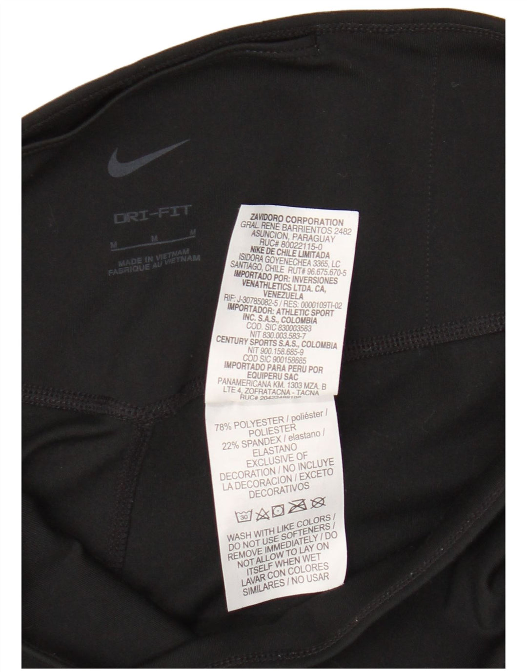 Pantaloncini sportivi Nike da donna Dri Fit UK 12 medio nero poliestere