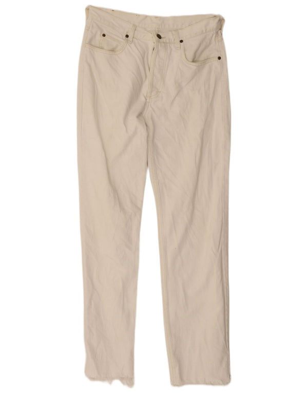 Jeans dritti da uomo Lee W30 L31 cotone bianco