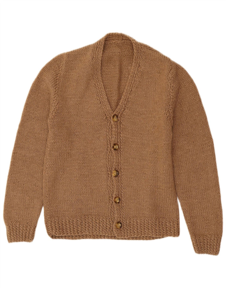 Maglione cardigan da uomo vintage XS marrone