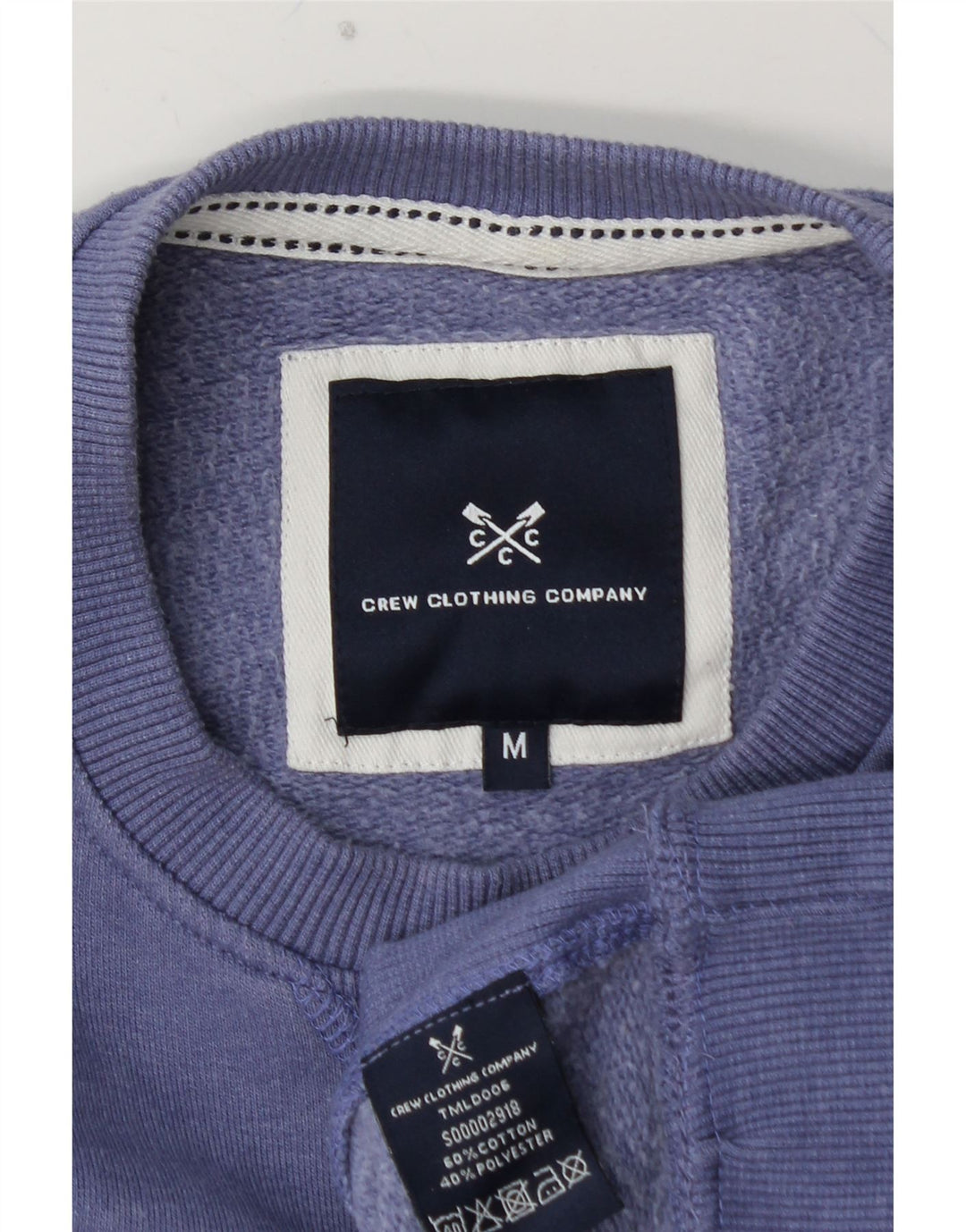 CREW CLOTHING Felpa da uomo Maglione cotone viola medio