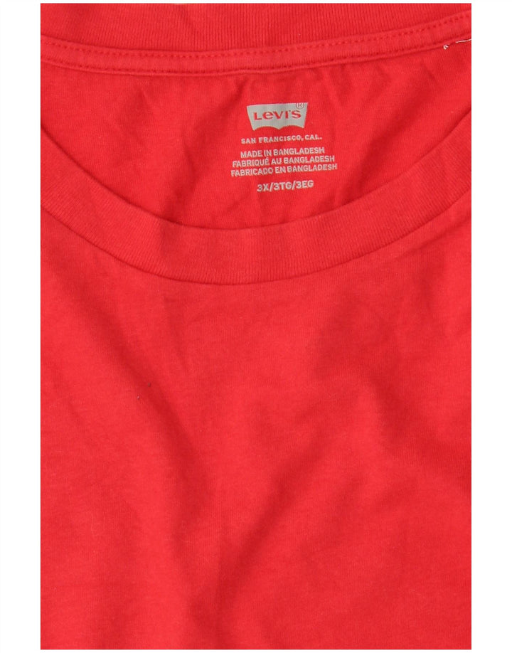 Maglietta da uomo LEVI'S Top 3XL Rossa