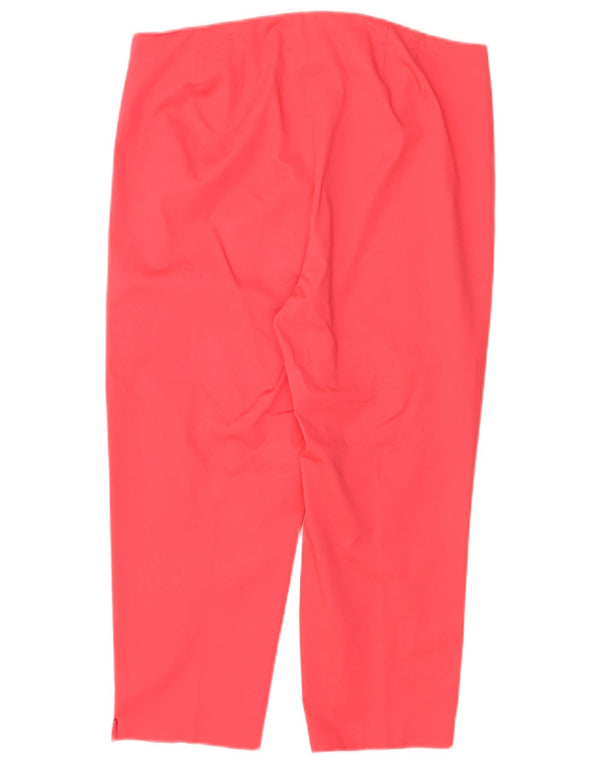 Pantaloni Capri da donna Marks & Spencer UK 14 Large W34 L22 Cotone rosa