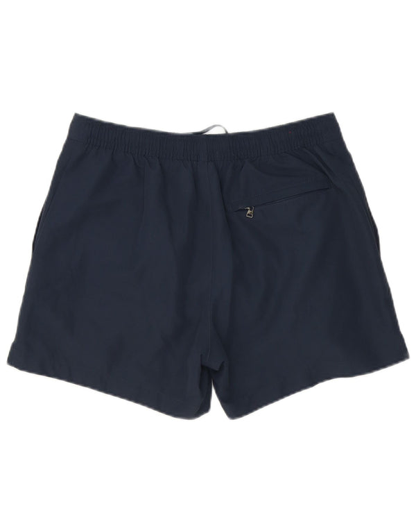 Pantaloncini da bagno da uomo Calvin Klein piccoli in poliestere blu navy