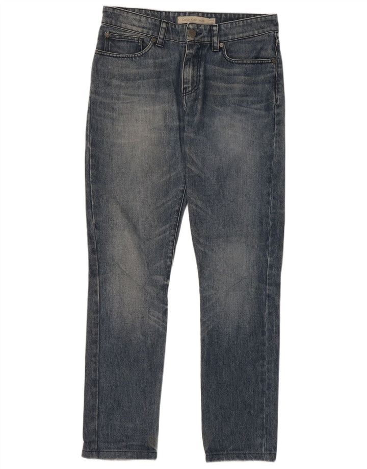 Jeans slim da uomo Calvin Klein W29 L29 cotone blu