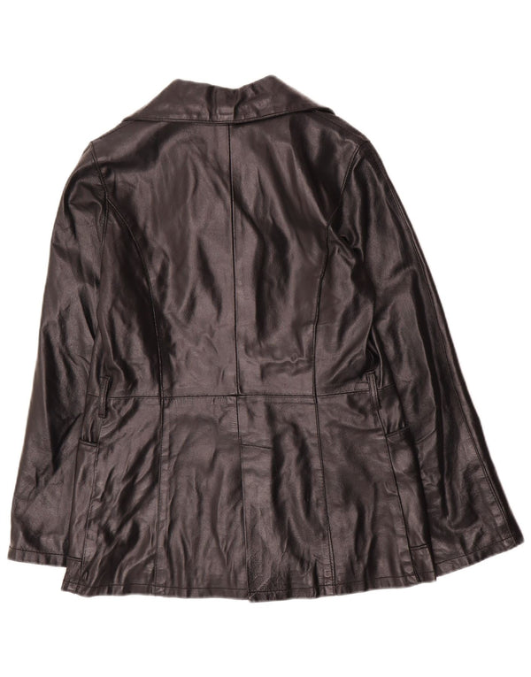 Giacca in pelle da donna Bayside UK 10 piccola in pelle nera
