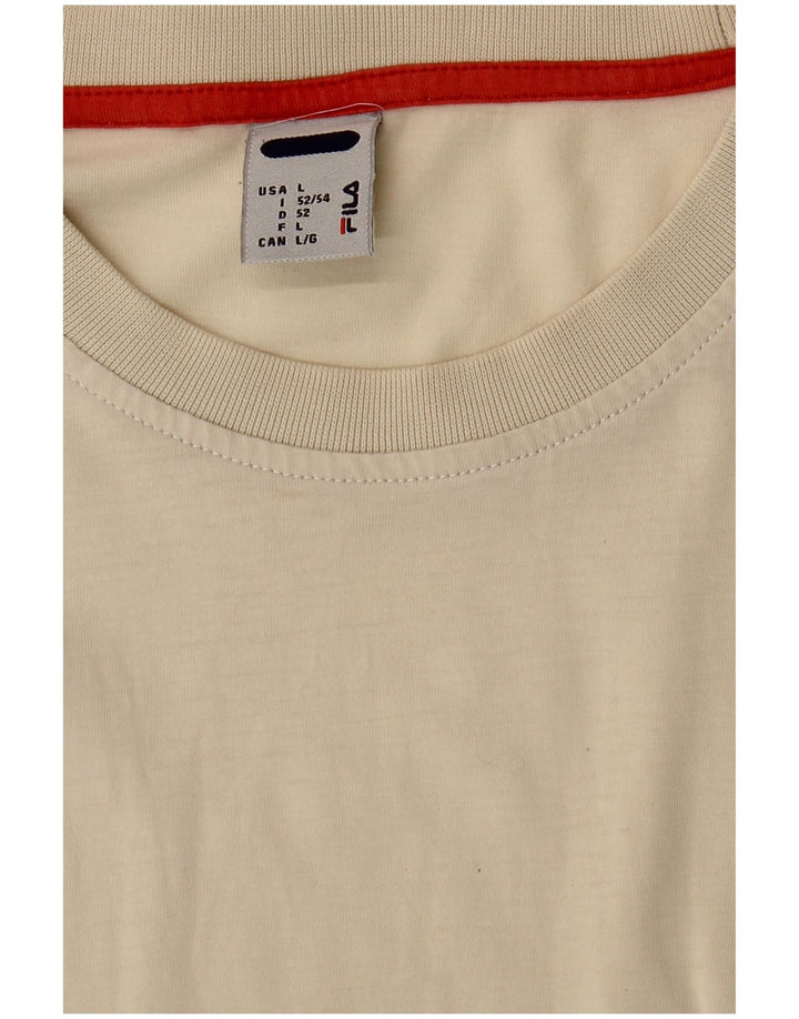 T-shirt da uomo FILA Top Large Beige