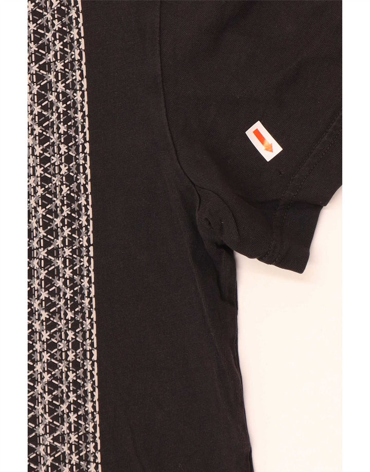 T-shirt grafica da uomo Adidas Top piccola nera