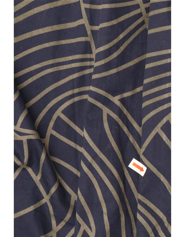 Abito asimmetrico da donna COS EU 42 Large in cotone geometrico blu navy