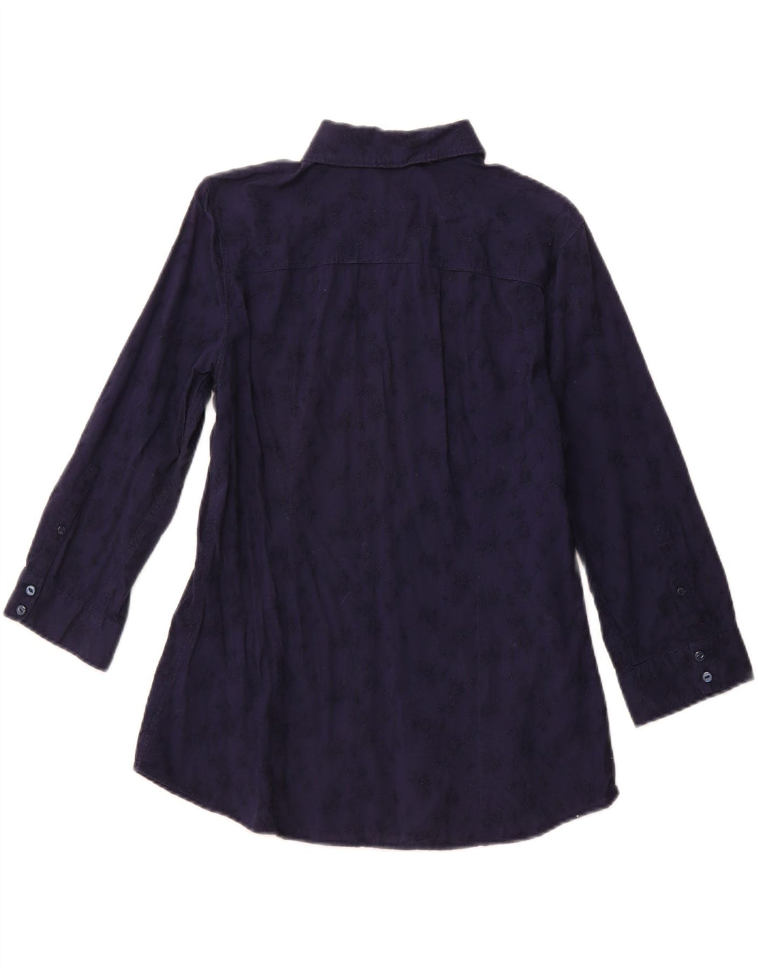 Camicetta da donna Eddie Bauer UK 14 Cotone floreale blu navy medio