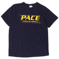 RUSSELL ATHLETIC Mens Graphic T-Shirt Top Medium Navy Blue Cotton