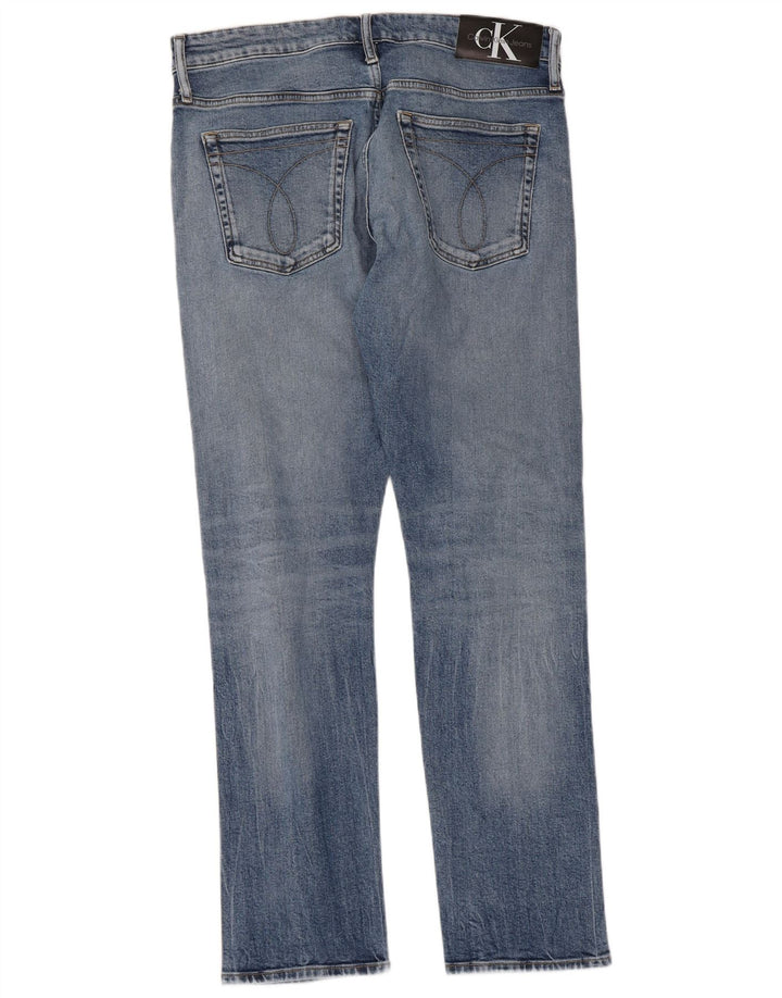 Jeans slim da uomo Calvin Klein W34 L32 Blu