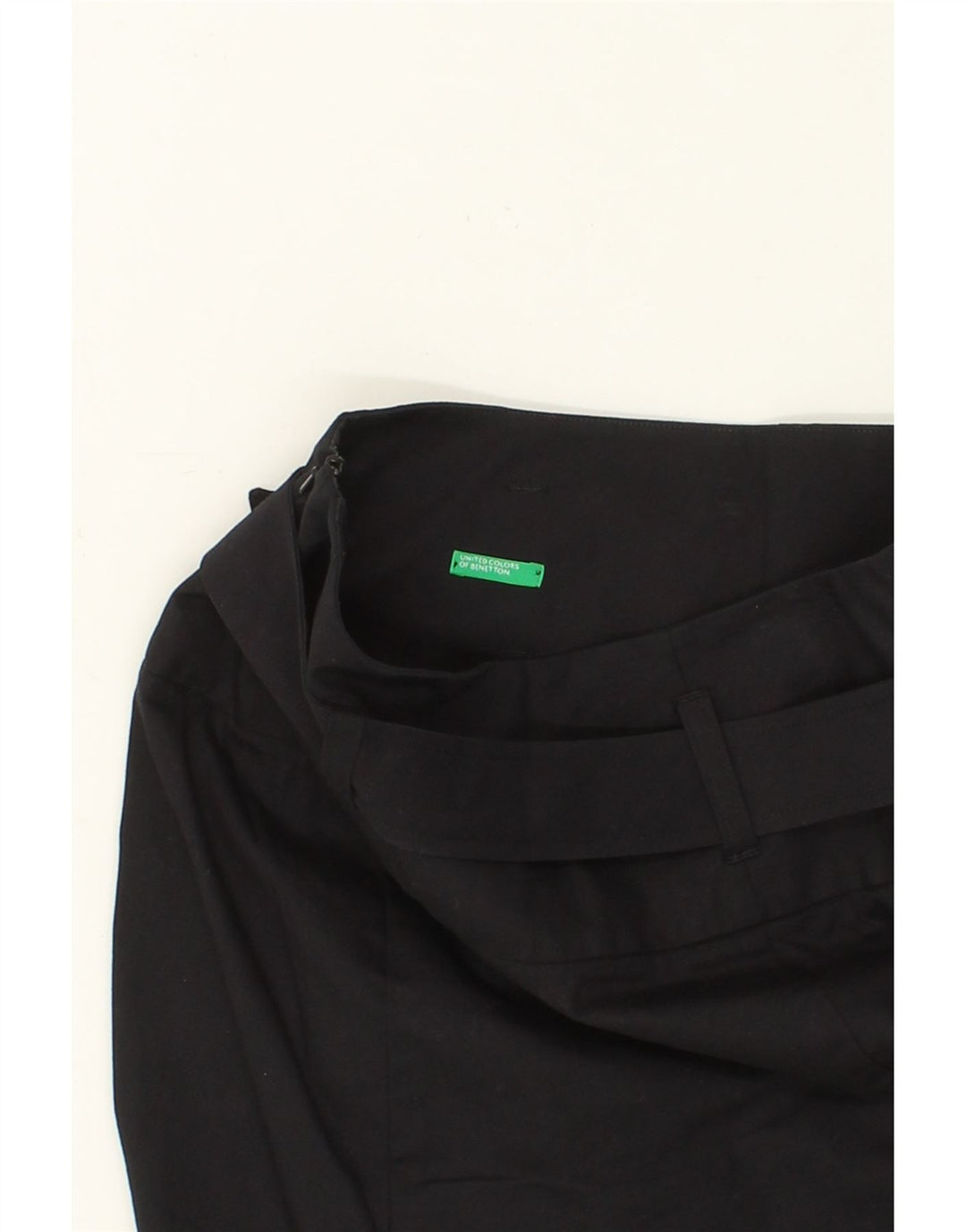 BENETTON Womens Pencil Skirt IT 40 Small W26  Black Cotton Vintage Benetton and Second-Hand Benetton from Messina Hembry 