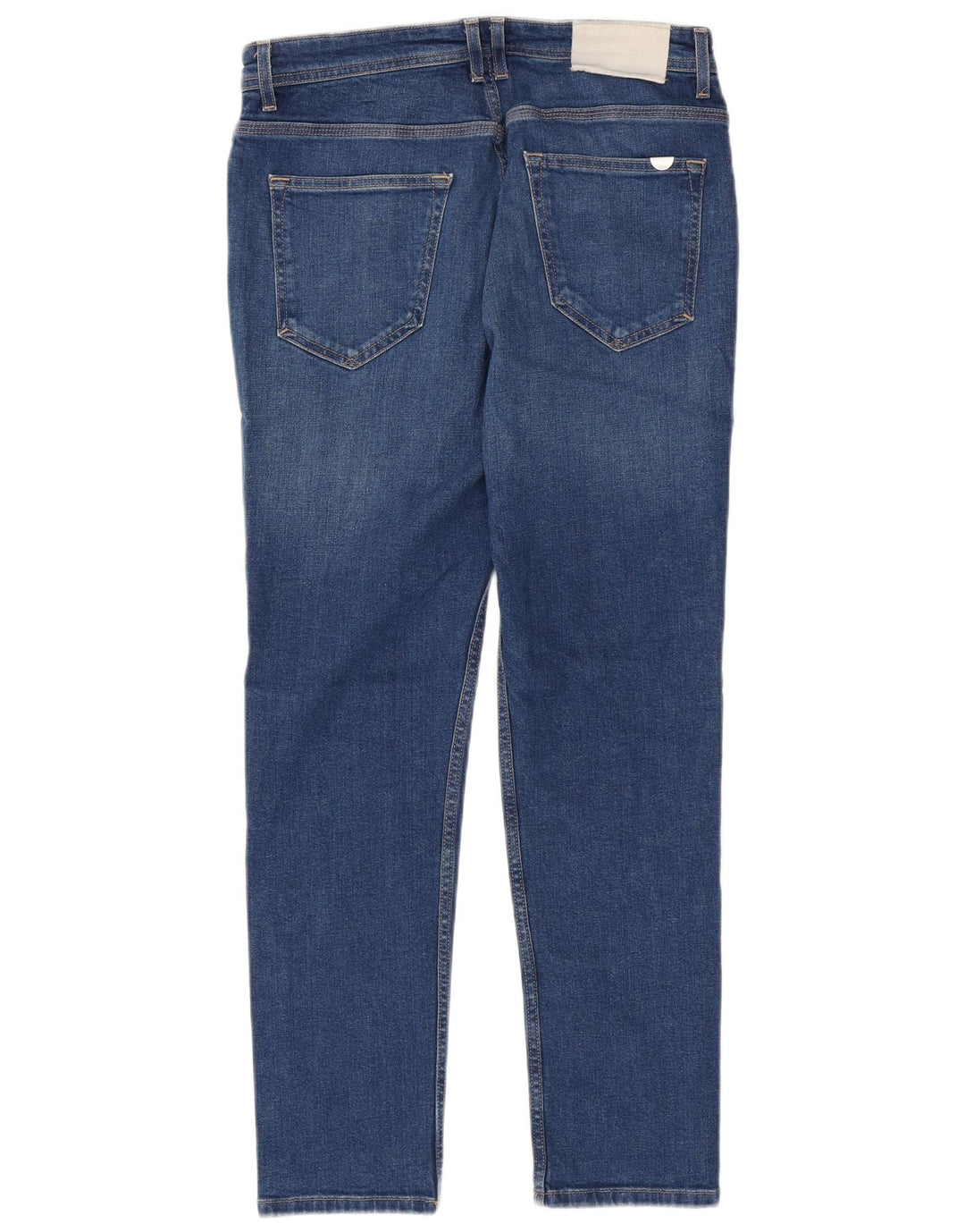 Jeans slim da uomo Zara EU 42 Large W32 L29 Cotone blu