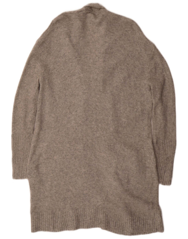 MOSSIMO Maglione cardigan aperto lungo oversize da donna UK 14 Grigio medio