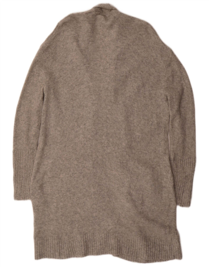 MOSSIMO Maglione cardigan aperto lungo oversize da donna UK 14 Grigio medio