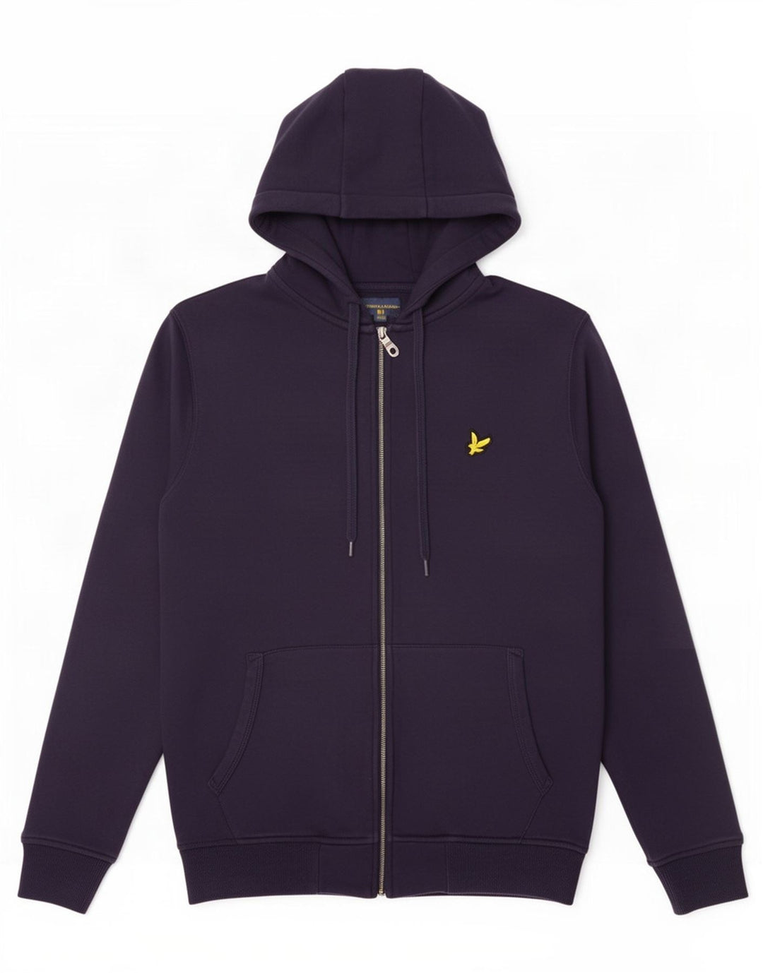 Maglione con cappuccio e zip da uomo Lyle & Scott piccolo in cotone blu navy