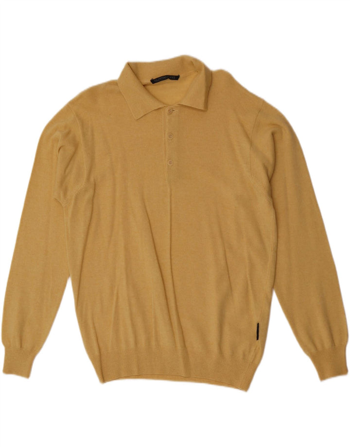 Maglione maglione collo alto da uomo Valentino giallo medio