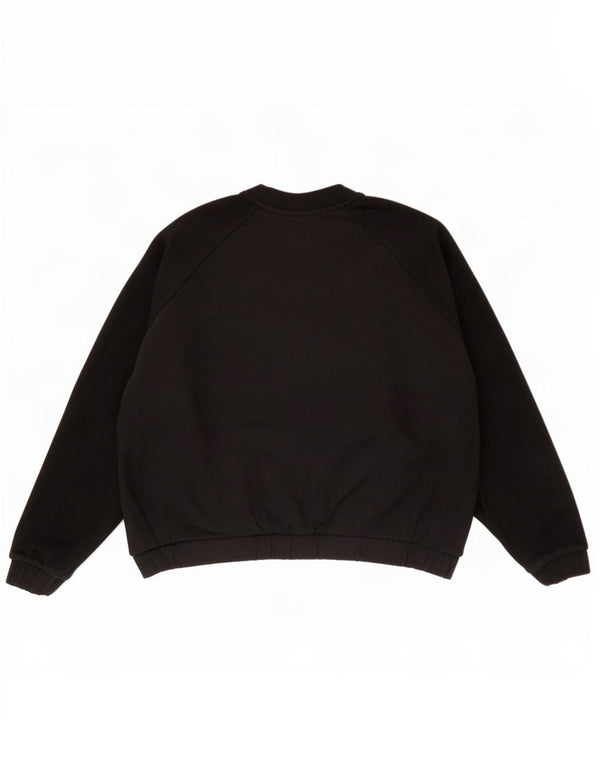 Felpa oversize da donna Adidas UK 20/22 XL cotone nero