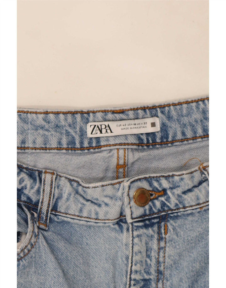Jeans dritti da donna Zara EU 42 Large W32 L27 Blu