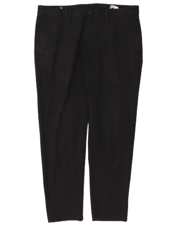 Pantaloni chino slim da uomo Zara EU 44 Large W34 L28 poliestere nero
