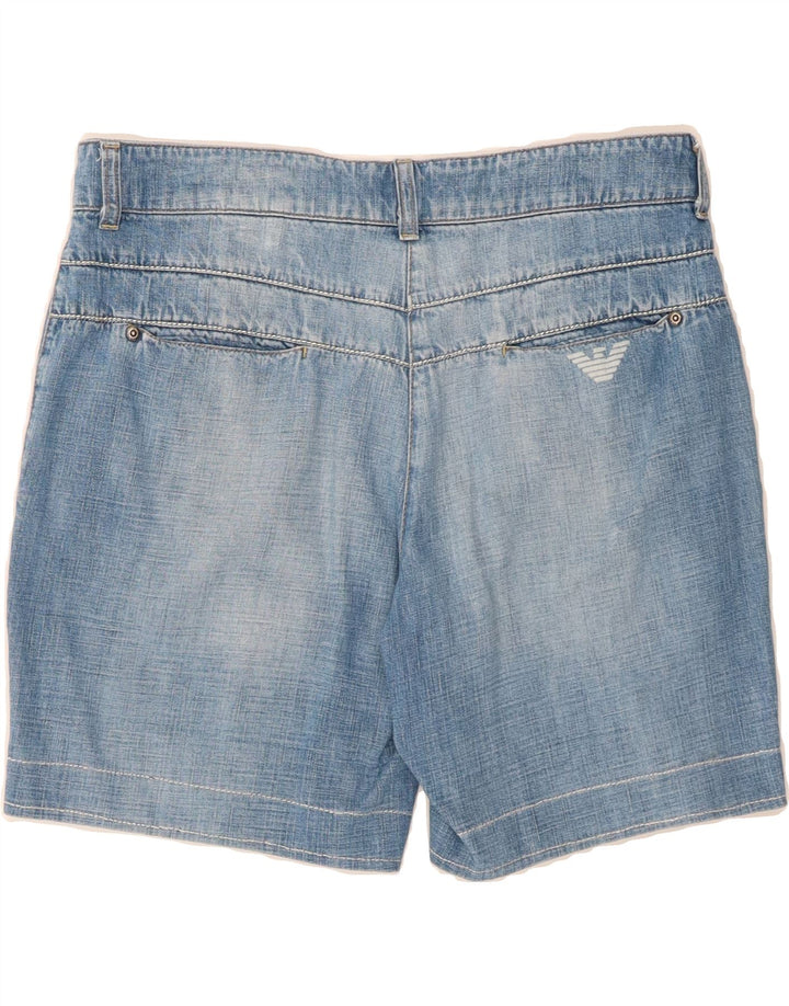 ARMANI Womens Denim Shorts IT 44 Medium W30 Blue Vintage Armani and Second-Hand Armani from Messina Hembry 