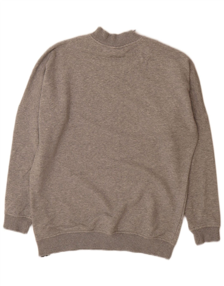 Felpa grafica da uomo Umbro Maglione piccolo grigio color block