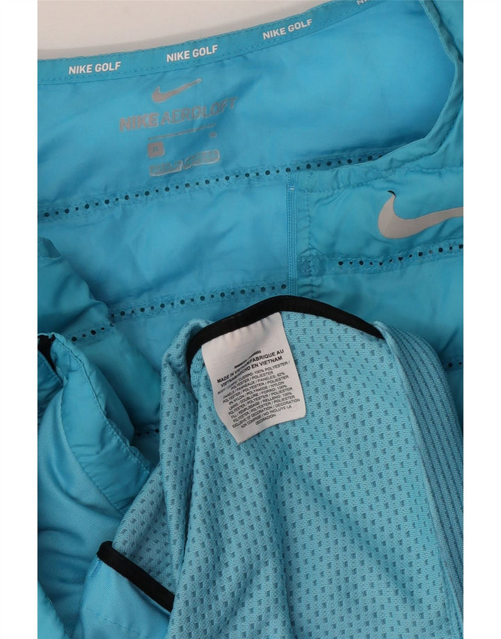 Gilet imbottito da golf da uomo Nike UK 38 poliestere blu medio