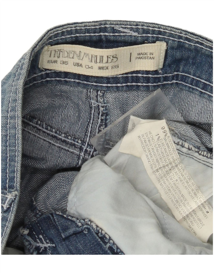 Gonna in denim Trafaluc da donna ZARA EU 36 XS W26 cotone blu