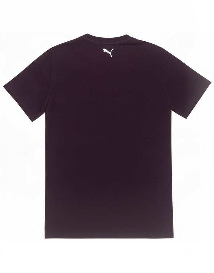 T-shirt grafica da uomo Puma Top in cotone blu navy medio
