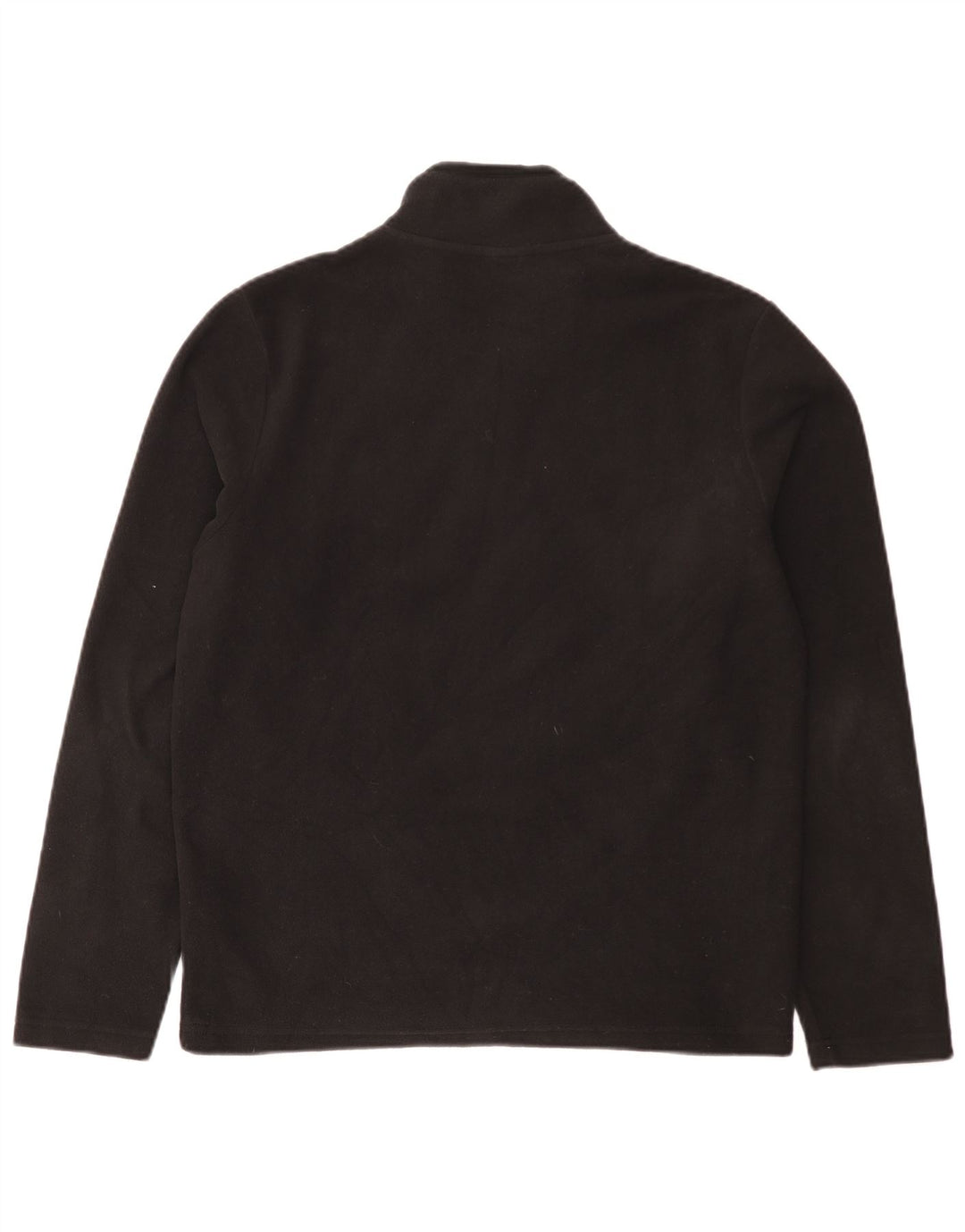 Maglione in pile da uomo con zip e collo Napapijri, poliestere nero medio