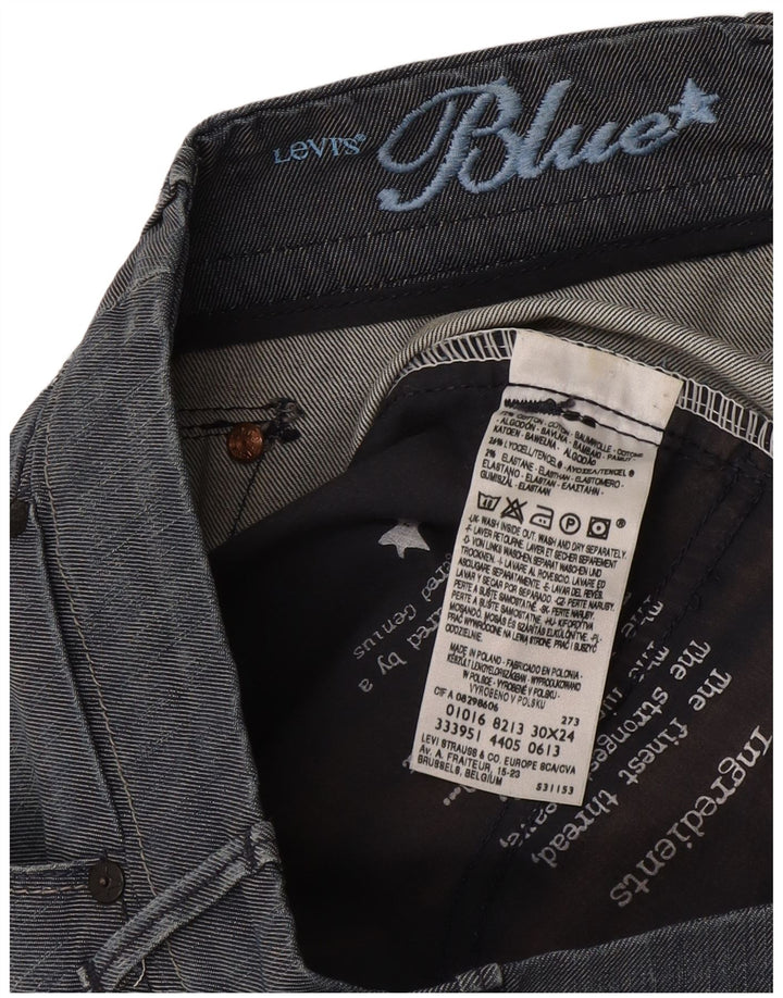 Pantaloni cropped Levi's da donna W30 L24 in cotone blu