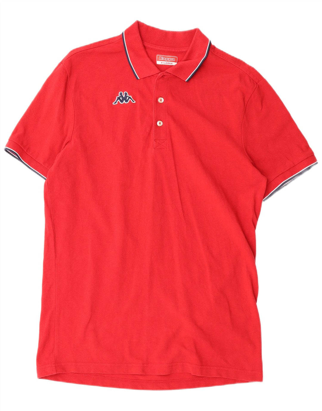 KAPPA Mens Polo Shirt XL Red Cotton