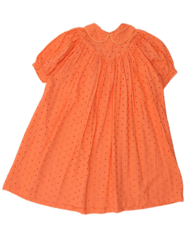 Abito da tenda da donna Benetton UK 14 Cotone arancione medio