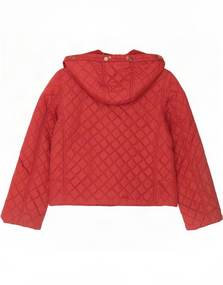 Giacca trapuntata con cappuccio da donna Byblos UK 12 poliestere bordeaux medio