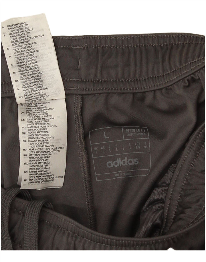 Pantaloncini sportivi Adidas Aeroready Regular Fit da uomo di grandi dimensioni in poliestere grigio