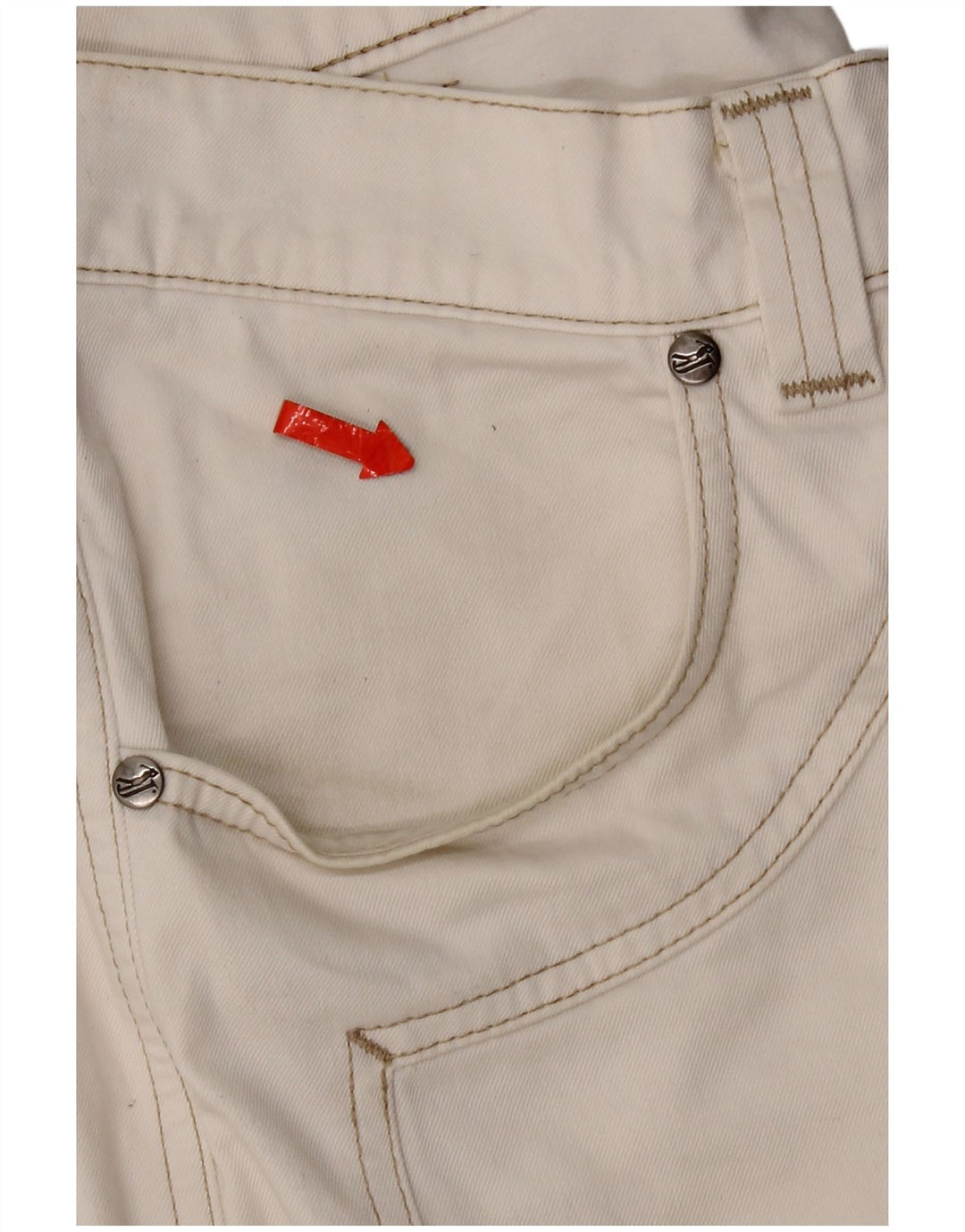Jeans dritti da uomo Jeckerson W34 L34 cotone bianco
